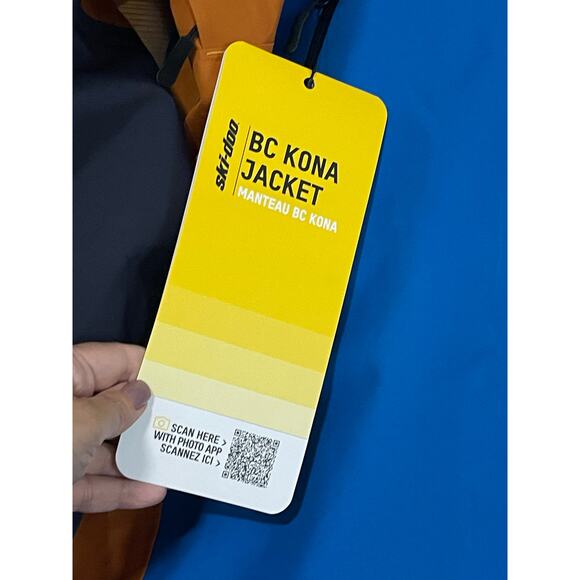 Ski-Doo NWT Size 2XL Men's BC Kona Waterproof Deep Snow Snowmobile Jacket Blue - Picture 5 of 9